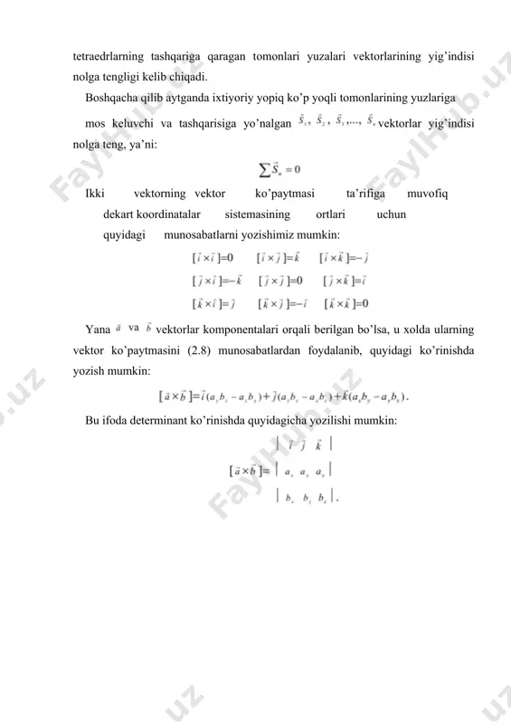 vektоrlarning skalyar va vektor ko’paytmasi - Page 5