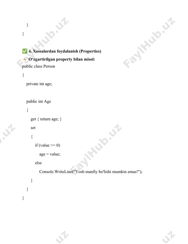 sinflar va obyektlar - Page 4