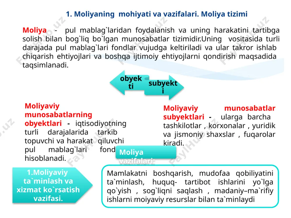 imoiy tanglikni yumshatish. tartibga solish vazifasi. iqtisodiyotni tartibga solish. naflilik tamoyili - turli shaxslardan ularning soliqlar hisobiga moliyalashtiriladigan dasturlardan foydalanish darajasiga qarab turlicha soliq undirilishi kerakligini bildiradi. to`lovga layoqatlilik tamoyili - soliq miqdori soliq to`lovchining boyligi va daromadlari darajasiga mos kelishi zarur . adolatlilik tamoyili – daromadlari va hukumat dasturlaridan foydalanish darajasi bo`yicha teng bo`lgan kishilar teng miqdorda soliq to`lashi zarur. soliq solishning umumiy tamoyillari : r = --------- x 100 % r d ‘ soliq stavkasi ( r ) – bu olinadigan soliq summasining (r ) ,soliq solinadigan daromad midoriga (d) nisbatining foizdagi ifodasi. ‘ progressiv , proporsional va regressiv soliqlarning grafik ko`rinishi progressiv soliq . proporsional soliq. regressiv soliq. soliq stavkasi daromad hajmi. daromad hajmi o`sib borishi bilan o`rtacha stavkasi o`sib boruvchi soliqlar progressiv soliqlar deyiladi. daromad hajmi o`sib borishi bilan o`rtacha stavkasi pasayib boruvchi soliqlar regressiv soliqlar deyiladi. daromad hajmi o`sib borishi bilan o`rtacha stavkasi o`zgarishsiz qoluvchi …