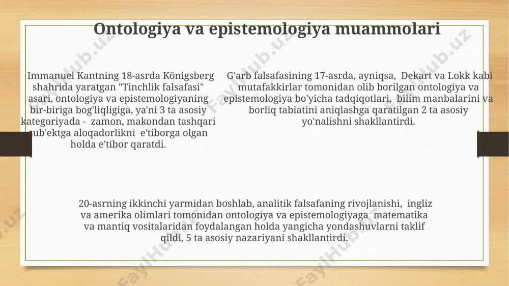 g'arb falsafasining ustuvor yo'nalishlari - Page 5
