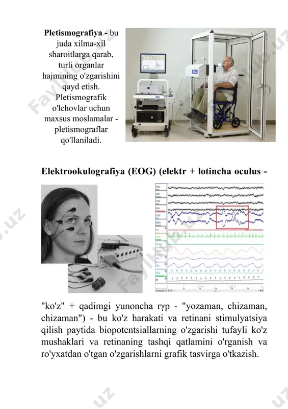 t interferometrlari yoki skvid datchiklaridan foydalaniladi. meg miya tadqiqotlarida va tibbiyotda qo'llaniladi. eeg, meg ning spektral tahlili voqealar bilan bog'liq potentsial (erp) – bu ma'lum bir hissiyot, kognitiv yoki motorli hodisalarning bevosita natijasi bo'lgan miyaning o'lchangan reaktsiyasi. rasmiy ravishda, bu stimulga har qanday odatiy elektrofizyologik javobdir. shunday qilib, miya tadqiqotlari miya faoliyatini baholash uchun invaziv bo'lmagan vositalarni taqdim etadi. kompyuter tomografiyasi – obyektning ichki tuzilishini buzilmasdan qatlamlik bilan o'rganish usuli, 1972 yilda ushbu rivojlanish uchun nobel mukofotiga sazovor bo'lgan godfrey xounsfild va allan kormak tomonidan taklif qilingan. usul turli zichlikdagi to'qimalar tomonidan rentgen nurlanishining susayishidagi farqni o'lchash va kompleks kompyuterda ishlashga asoslangan. hozirgi vaqtda rentgen kompyuter tomografiyasi rentgen nurlanishidan foydalangan holda inson ichki organlarini tekshirishning asosiy tomografik usuli hisoblanadi. magnit-rezonans tomografiya (mrt) – bu yadro magnit-rezonansi fenomeni yordamida ichki organlar va to'qimalarni tekshirish uchun tomografik tibbiy tasvirlarni olish usuli. usul atom yadrolari, ko'pincha vodorod atomlarining yadrolarining elektromagnit ta'sirini, ya'ni ularni …