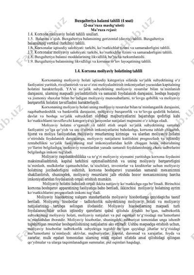 buxgalteriya balansi tahlili — PDF
