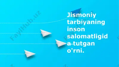 jismoniy tarbiya — PPTX