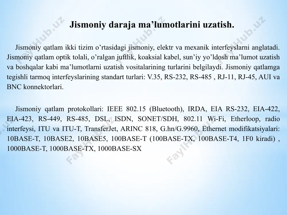jismoniy daraja ma’lumotlarini uzatish - Page 5