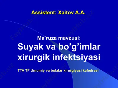 osteomiyelit — PPTX
