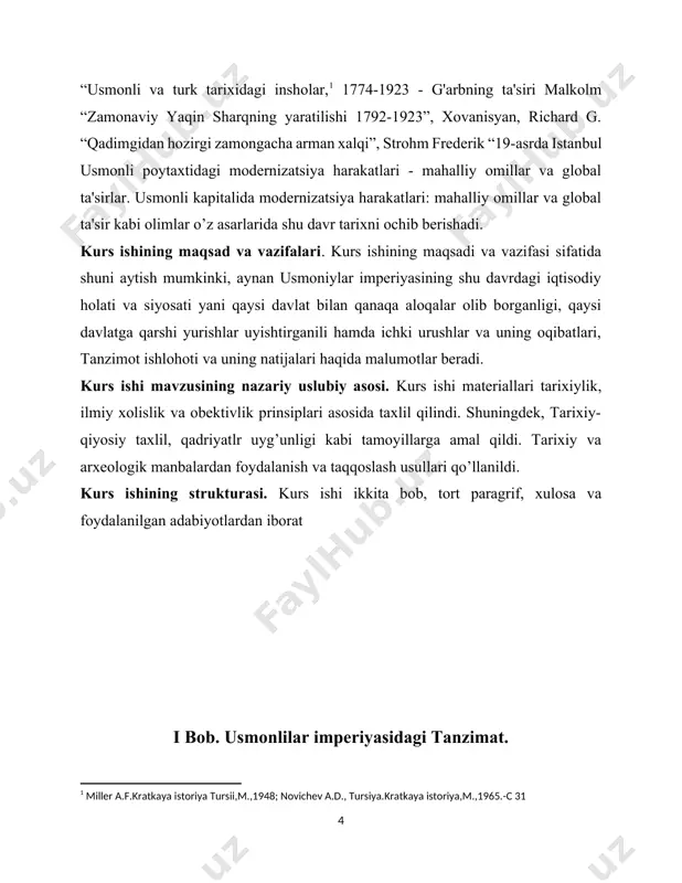 i yaratish orqali qishloq xoʻjaligini yaxshilash va iqtisodiyotni barqarorlashtirish. protektsionistik harakatlar yo'q edi. iltizamni bekor qilish (to'lash tizimi). v) ishga qabul qilishni tartibga solish va harbiy xizmat muddatini qisqartirish. barcha musulmonlar uchun majburiy yollash joriy etildi, xizmat muddati endi 15 emas, 5-7 yil. urinish dunyoviy ta’lim: boshlang’ich va o’rta maktablar, pedagogika va boshqa maktablar yaratilmoqda. ammo universitetni ochib bo'lmadi. tanzimatning 1-bosqichi - maks samarali. nazariy jihatdan, bu choralar bo'lishi kerak mamlakatning burjua rivojlanishiga hissa qo'shadi. amalda, bu faqat qisman o'zgarishlar bo'lib, haqiqiy feodal-absolyutistik tuzumga ta'sir qilmaydi. 1853 yil .: qrim urushining boshlanishiþ islohot uchun emas. parij tinchligi usmonli imperiyasining yevropaga qaramligi. sinop ko’rfazidagi mag’lubiyat portning naqadar kuchsizligini ko’rsatdi. turkiya, angliya va fransiyaga rahmat, g'oliblar qatorida. ammo urush paytida u juda zaif edi. u ingliz va fransuz banklariga kredit so’rab murojaat qildi. 2-bosqich tanzimat (1853-1856) - 1856-yil 18-fevraldagi farmon (xatti humoyun) e'lon qilingan bo'lib, unda gulxanei hatti-sharifning fuqarolarning hayoti, sha'ni va …