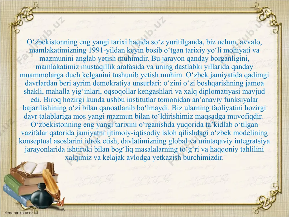 edi. mana shu vaqtda respublika rahbarining haqiqiy milliy rahbar sifatidagi o‘rni yaqqol namoyon bo‘lgan edi. uzoq yillik tarix davomida dunyoning ko‘plab davlatlarida xalqlar millatlarning ozodlik kurashlari tarixida ona xalqining milliy ozodlik kurashiga boshchilik qilgan ko‘plab yo‘lboshchilar ma’lum. o‘zbekiston tarixida ham xx asr 90-yillariga kelib islom karimov ham millatning lideri, ulug‘ yo‘lboshchi sifatida maydonga chiqdi. u avvalo respublikadagi tang ahvolni qalban sezgan holda markazdan xoli xalq manfaatlarini ko‘zlab ish olib borish lozimligini anglab, og‘ir va mas’uliyatli vazifalarni hal etishni boshladi. farg‘ona vodiysida kuchayib ketgan mesxeti-turklari va o‘zbeklar o‘rtasida turli ig‘volar va bo‘xtonlar natijasida boshlangan mojarolarga extiyotkorona va bosiqlik bilan, mojarolar ildizini bilib, mojarolar yana kuchayib ketishining oldini olish choralarini belgilagan holda siyosat yuritdi. uning siyosiy etakchilikka xos fazilatlari, masalaga yondoshish usuli, ijtimoiy-siyosiy jarayonlar borishini o‘ta nozik va chuqur anglay olish salohiyatiga ega ekanligi mana shu erda yaqqol ko‘zga tashlandi. 25 iyun kuni farg‘ona vodiysiga borgan i.a.karimov sarosimaga tushgan odamlar bilan chin …