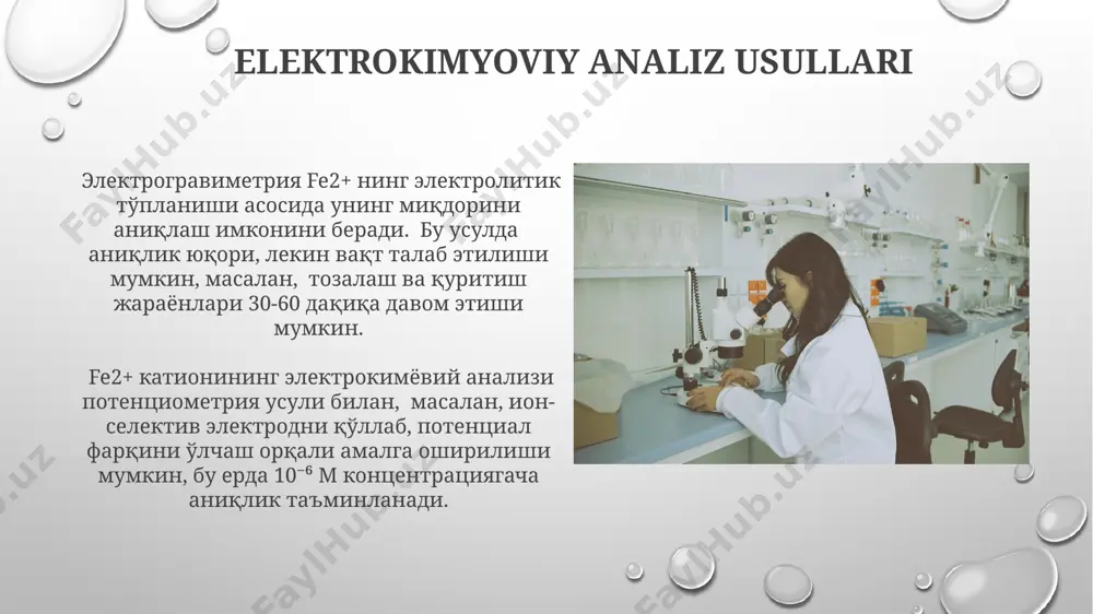 fe2 kationini fizik kimyoviy va analitik tahlil usullari - Page 5