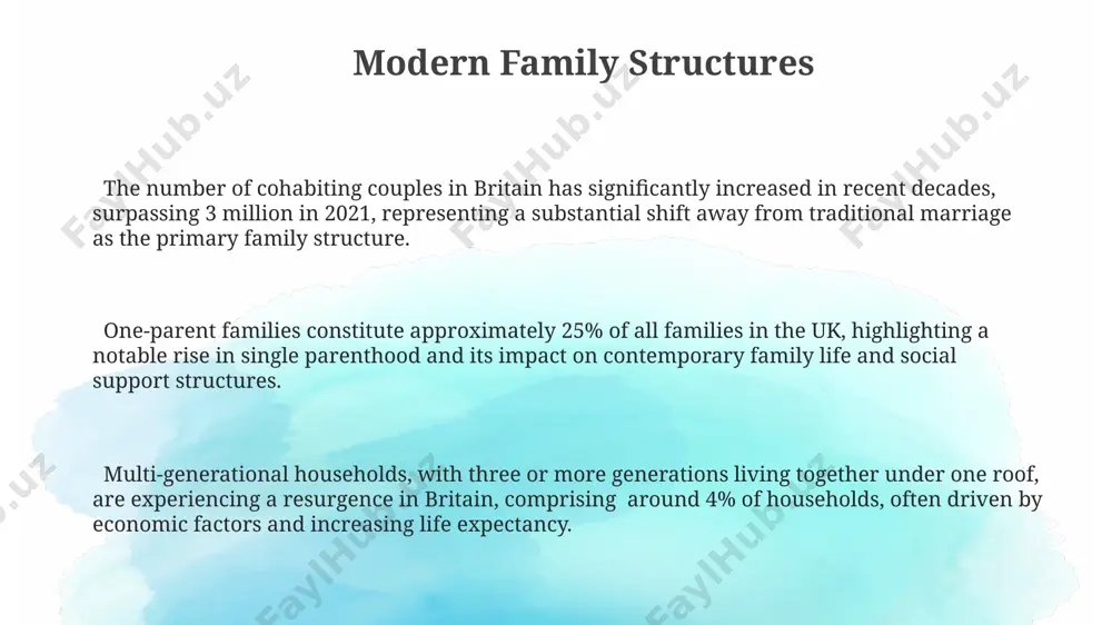 constitutes a significant demographic shift; statistics reveal that over 25% of british families are now headed by a single parent, presenting unique challenges in terms of financial stability and childcare. multigenerational households a substantial proportion, approximately 30%, of multigenerational households involve three or more generations living under the same roof, often due to a combination of familial support and housing affordability challenges. while commonly associated with south asian families, multigenerational living arrangements are increasingly prevalent among diverse ethnic groups in britain, reflecting a broader societal shift in family structures. multigenerational households in britain have seen a significant increase, rising by 20% between 2011 and 2021, largely driven by economic factors and increased life expectancy among older generations. traditional family structures while the patriarchal family model historically dominated, exhibiting clear gender roles and power dynamics, modern britain displays a growing trend towards more egalitarian family structures with shared responsibilities. extended family …