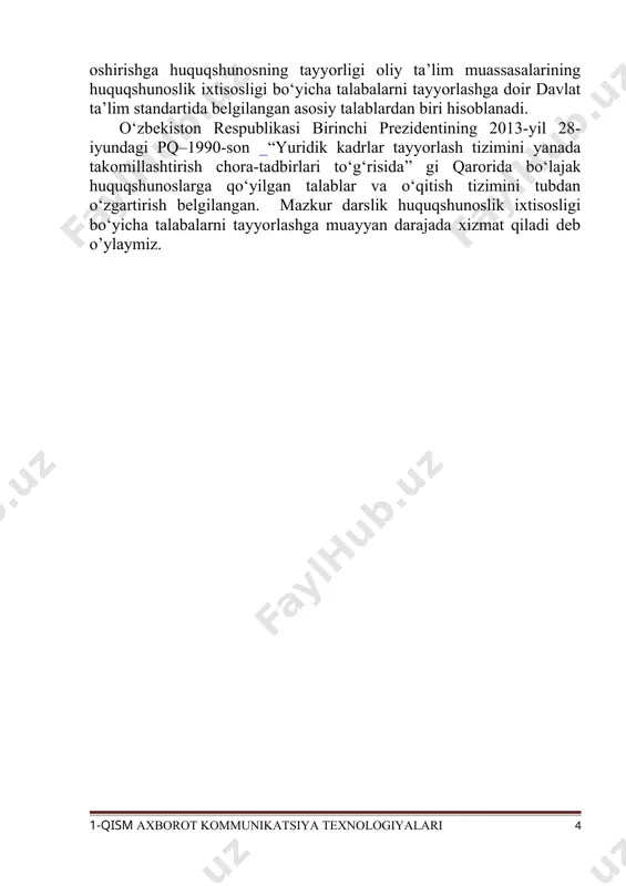 hun asosiy menyu hisoblanib, asosan bunda matn formati yani shrift o‘lchamlari, rangi, stili, joylashgan o‘rni, satrlar o‘rtasidagi intervallar va hakozolar o‘zgartiriladi. uskunalar paneli glavnaya menyusi quyidagi qismlardan iborat: buferli almashtirish shrift abzats stil taxrirlash буфер обмена шрифт абзац стили редактирование buferli almashtirish (буфер обмена) – bu nusxa olish, matnni bir joydan ikkinchi joyga ko‘chirish, matnni kesib (olib) tashlash va matni namuna bo‘yicha formatlash uchun ishlatiladi · yodda tuting: microsoft word dasturi uskunalaridan foydalanganda birinchi navbatda matnning kerakli maydoni belgilab olinadi. bunda kursor belgilanish kerak bo‘lgan matn boshiga olib kelinadi va sichqonchaning chap tugmasini bosib turgan holda sichqoncha matn bo‘ylab harakatlantiriladi. shift bosib turib strelkadan foydalanish mumkin. demak matnni ko‘chirib olish uchun yoki olib tashlash uchun uni belgilash lozim. buferli almashtirish (буфер обмена) yordamida matnlarni ko‘chirib olishda “копировать”(ctrl+c), olib tashlashda “вырезать” (ctrl+x), ko‘chirilgan matnni biron erga qo‘yishda“вставить” ”(ctrl+v) tugmalaridan foydalaniladi. buferli almashtirish bo‘limi masalan “avtobiografiya” bir joydan ikkinchi joyga ko‘chirishda quyidagi …