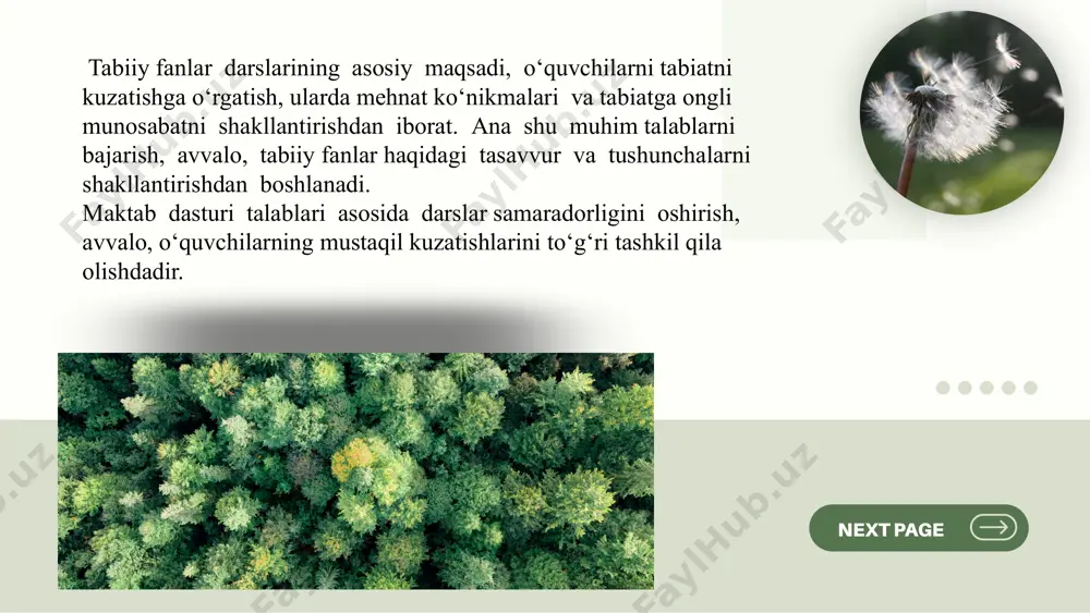 tushunchalar qabul qilinadigan va tasavvur etiladigan narsalar ustida fikr yuritish natijasida vujudga keladi. masalan, qushni tasavvur qilish uchun unga qarash kifoya. o‘sha qush to‘g‘risidigi tushuncha hosil qilish uchun esa aniq bilimlar va ularni tizimlashtirish bo‘yicha fikrlash kerak bo‘ladi. umumiy tushunchalarni shakllantirishda o‘qituvchi: 2) tabiat jismlari va hodisalari to‘g‘risidagi har bir yangi tushunchani tahlil qilishi va barcha narsalarda, ilgari o‘zlashtirilganlarda takrorlanadigan muhim belgilarni ajratishi; 3) ikkinchi darajali, uncha muhim bo‘lmagan barcha belgilarni mavhumlashtirish, buning uchun uncha muhim bo‘lmagan turlanadigan belgili, lekin muhim belgilarini saqlagan (masalan, lola va binafsha, boychechak va lola) narsalardan foydalanishi lozim ob’ektlarni maqsadga yo‘nalgan holda qabul qilib olinishini tashkil etishi; tabiiy fanlar kursida tushunchalar umumiylashtirish va mavhumlashtirishning darajasi bo‘yicha har xildir. ularning asosiy ta’riflari: 1) mazmuni; 2) hajmi; 3) shu tushunchaning boshqa tushunchalar bilan bog‘lanishi va munosabatidir birds insects mammals mazmun tushunchalarning eng muhim belgilari bilan xarakterlanadi. tabiatning eng muhim belgilarini ajratish uchun «belgi» va «eng muhim belgi»ni …