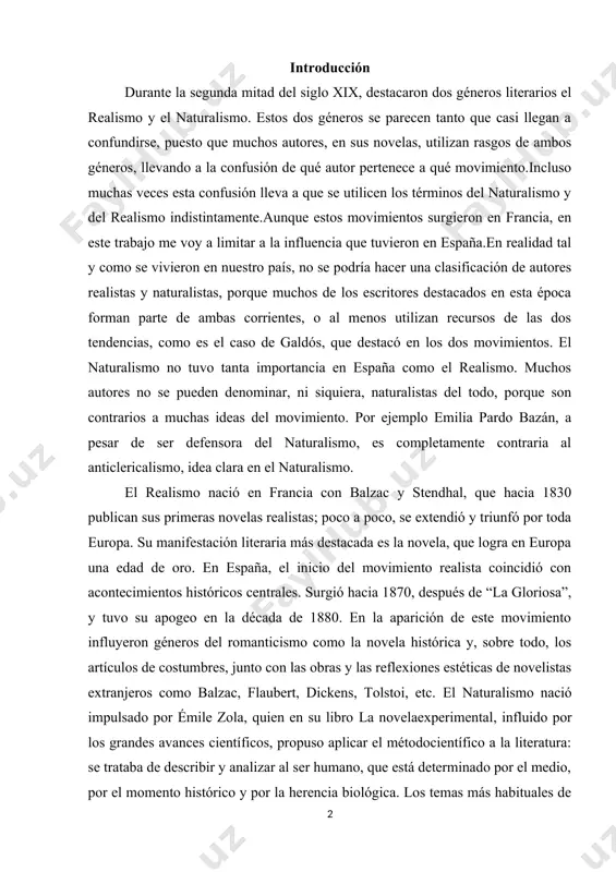 oro. en españa, el inicio del movimiento realista coincidió con acontecimientos históricos centrales. surgió hacia 1870, después de “la gloriosa”, y tuvo su apogeo en la década de 1880. en la aparición de este movimiento influyeron géneros del romanticismo como la novela histórica y, sobre todo, los artículos de costumbres, junto con las obras y las reflexiones estéticas de novelistas extranjeros como balzac, flaubert, dickens, tolstoi, etc. el naturalismo nació impulsado por émile zola, quien en su libro la novelaexperimental, influido por los grandes avances científicos, propuso aplicar el métodocientífico a la literatura: se trataba de describir y analizar al ser humano, que está determinado por el medio, por el momento histórico y por la herencia biológica. los temas más habituales de esta corriente son la miseria humana, la corrupción, el alcoholismo, las enfermedades mentales y hereditarias y, en general, la marginación en todas sus vertientes. los ambientes suelen ser …