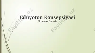 eduyoton konsepsiyasi — PPTX