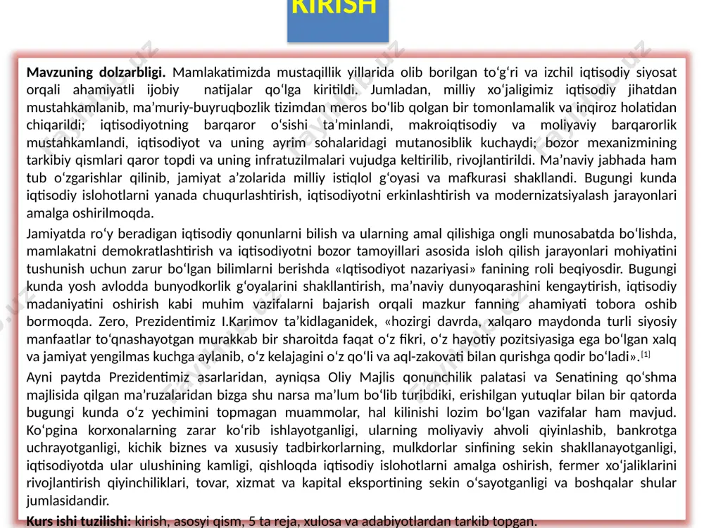 an miqdorda qog’oz pullarni chiqarishga harakat qiladi, bu esa ortiqcha pul emissiyasini va u bilan bog’liq inflyatsiyani to’xtatib turadi; ikkinchidan, turli milliy valyutalar o’rtasidagi o’zaro nisbatlar qayd etilgan, nisbatan doimiy bo’lib, xalqaro hisoblarda barqarorlikni ta’minlaydi. masalan, agar 1929 yilda bir funt sterling 7,32 g sof oltinni, aqsh dollari 1,5 g sof oltinni tashkil etgan bo’lsa, ular o’rtasidagi o’zaro nisbat yoki oltin pariteti (tengligi) 1 f. s. = 4,86 aqsh dollari bo’lgan. xix asr o’rtalaridan xx asr boshlarigacha oltin standart asosan bir guruh yuqori rivojlangan mamlakatlarni qamrab olgan mukammal pul tizimi hisoblangan. 1913 yilda uch yetakchi davlat - aqsh, buyuk britaniya, frantsiya hissasiga jahon oltin - monetar muomalasining 62 foizi yoki 3,5 ming tonna oltin to’g’ri kelgan. shu bilan birga, o’sha davrlardayoq xalqaro hisob-kitoblarda oltinga qaraganda qulayroq bo’lgan qog’oz pullardan foydalanilgan. iqtisodchilarning baholashicha 1894 yilda xalqaro to’lov oborotida oltin ulushi bor-yo’g’i 3,5 foizni tashkil etgan, ya’ni banklararo hisob-kitoblar asosan valyutalarda amalga …