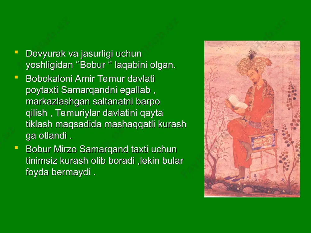 shoh va shoir z.m. bobur hayoti va ijodi - Page 4