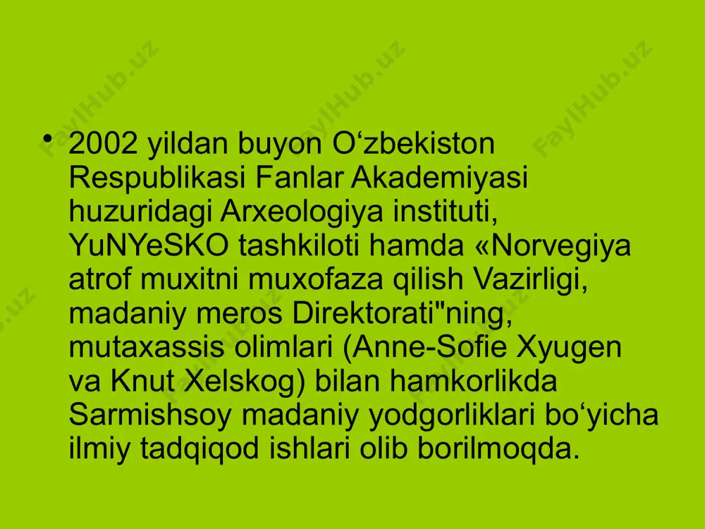 «sarmishsoy tabiiy-arxeologik majmua muzey qo‘riqxonasi» - Page 3