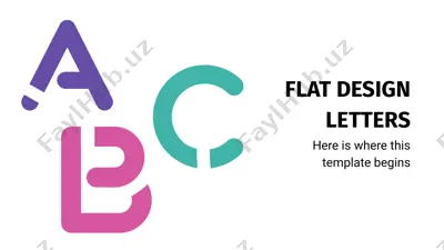 flat design letters — PPTX