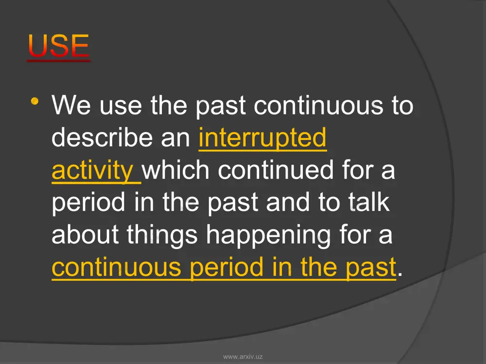 past continuous tense - Page 2