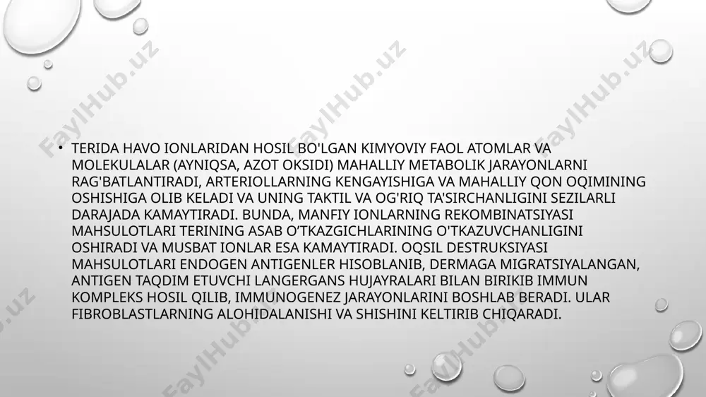 ishtirok etadiα. bronxkengaytiruvchi ta'siri bronxial devorda joylashgan retseptorlarga ta’siri (α-, β-adrenergik, m-xolinolitik retseptorlar) bilan bog’liq. natijada bronxlar silliq mushaklari bo’shashib bronxospazm bartaraf qilinadi. bronxlar silliq mushaklari bo’shashib bronxospazm bartaraf qilinadi. aerozollarning bronxlarga ta’siri va mukokinez qo’llanilayotgan dori turiga bog'liq. natriy xloridning asosiy ta’sir mexanizmi osmotik effect hisoblanadi. bu osmotik gradiyentga bog’liq ravishda suyuqliklarning nafas olish bo’shlig’iga otishida, tomir o’tkazuvchanligining kuchayishi va qadahsimon hujayralarning secretor faolligining kuchayishida namoyon bo’ladi. yuqori osmolyarlik sekret hajmini ko’paytiradi, uning yopishqoqligini kamaytiradi va mukosiliar klirensni rag'batlantirilishini oshiradi. davo samarasi. bronxolitik, yallig'lanishga qarshi, mukolitik, antibakterial, muayyan dori moddasining potensial farmakologik ta'siri. ko'rsatmalar. o'tkir pnevmoniya, o'pkaning surunkali obstruktiv kasalligi (o’sok), bronxial astma, o'pka va bronxlar tuberkulyozining nofaol fazasi, o'pka va bronxlarning kasbiy kasalliklari, lor a’zolari kasalliklari, o'tkir virusli respirator kasalliklar. qo'llash mumkin bo'lmagan holatlar. o'pkadan qon ketishi, spontan pnevmotoraks, kardiopulmonar yetishmovchilik og’ir darajasi, tubo-otit, vestibulyar kasalliklar, ishlatiladigan preparatga alergiya reaksiyasi, ingalyatsiya qilinuvchi dorivor moddaga individual yuqori sezuvchanlik. parametrlar: …