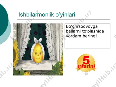 ishbilarmonlik o’yinlari. — PPT