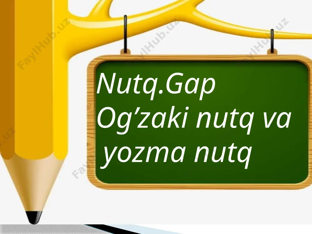 og’zaki va yozma nutq mavzusida taqdimoti - Page 5