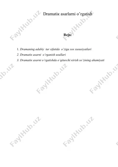 dramatik asarlarni o’rgatish — ZIP