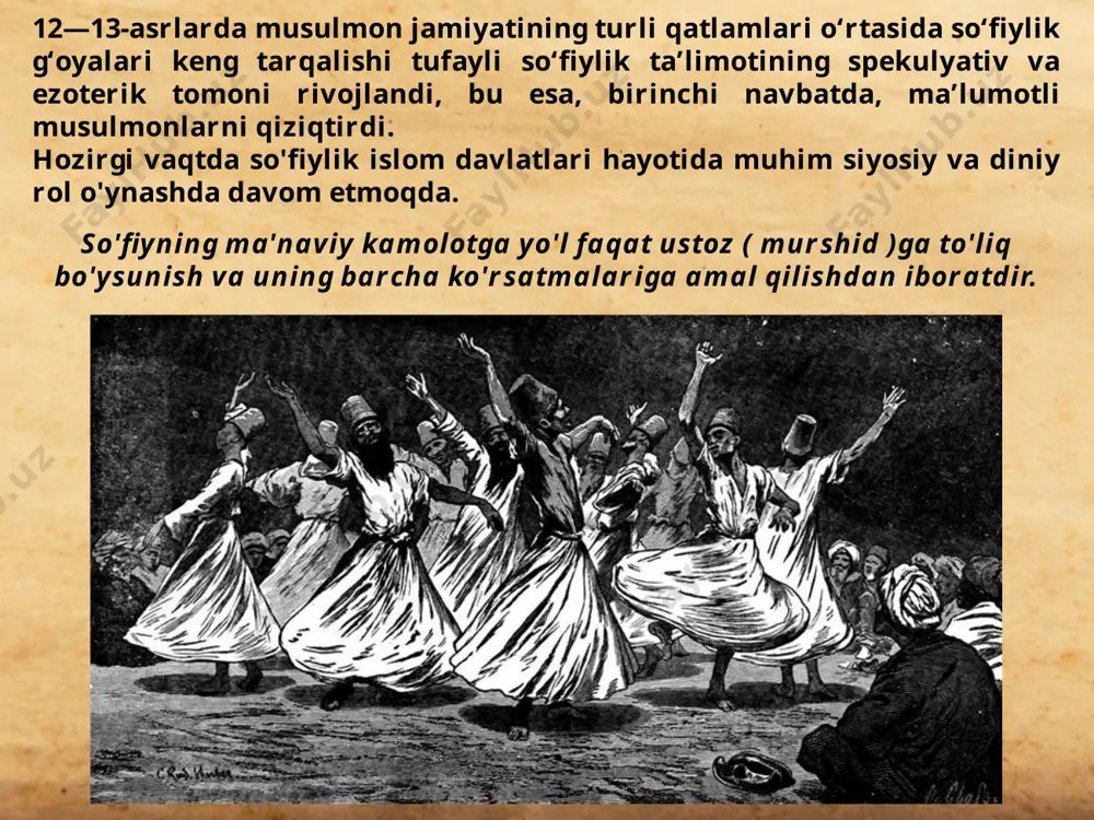 oz); saum - ramazon oyida ro'za tutish; zakot kambag'allar uchun sadaqadir; haj ziyorat qilish jismoniy va moliyaviy imkoniyatlardan kelib chiqqan holda makkaga borishdir. payg‘ambarimiz muhammad sollallohu alayhi vasallam aytdilar: “(iymonning mohiyati) allohga, uning farishtalariga, kitoblariga, payg‘ambarlariga va oxiratga iymon keltirishingizdir. kun va (shuningdek) sizlar yaxshilik va yomonlik taqdiriga ishonasizlar” (imom muslim rivoyati). iymon yoki iymon quyidagilarni o'z ichiga oladi: yagona xudoga ishonish ( tavhid yoki monoteizm); farishtalarga ishonish; kitoblarga ishonish (muqaddas yozuvlar); payg'ambarlar va payg'ambarlarga iymon; qiyomat kuniga ishonish; men taqdirga (qadarga) ishonaman. islom huquqi islom axloqiy-huquqiy tizimining ayrim elementlari shariat deb ataladi. islomda va rim huquqi va yunon falsafasidan kelib chiqqan an'analarda qanday qonun va axloq normalari tartibga solinishi chegaralari bir-biriga to'g'ri kelmaydi. shariat me'yorlari islomning turli mazhablari va sunniy mazhablarida farqlanadi. shariat qur'on, sunnat (islomning ma'lum bir oqimida umumiy qabul qilingan hadislar to'plami ) va musulmon ilohiyotshunoslarining umumiy kelishuviga ( ijmo ) asoslanadi . islomning turli mazhab va …
