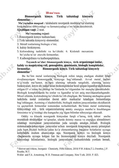 bionoorganik kimyo — PDF