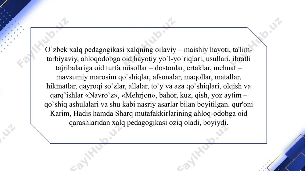 o'zbek xalq pedagogikasi va islom ta'limotida ijtimoiy pedagogik g'oyalar - Page 5