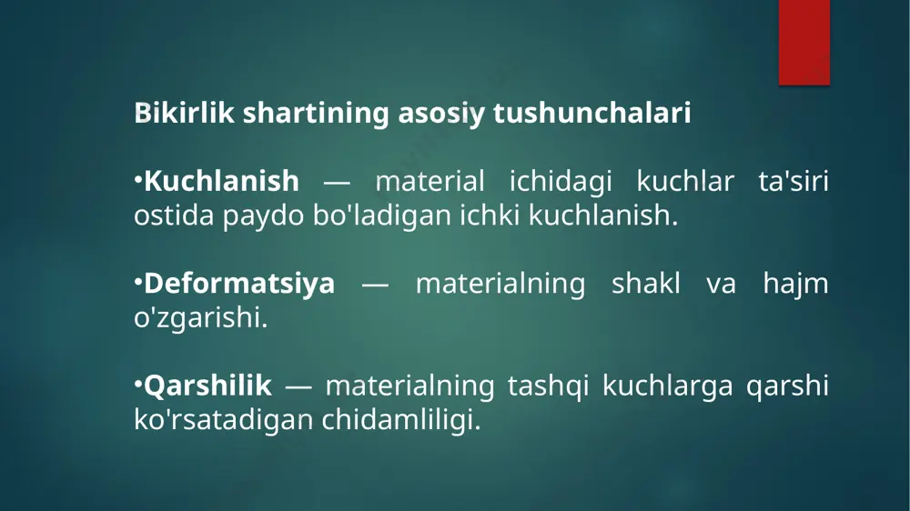 bikirlik sharti materiallar qarshiligi fanida - Page 5