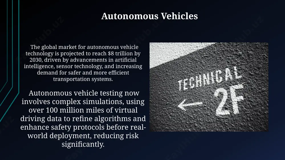 r interface by 2027, significantly increasing data transfer rates compared to current systems and potentially revolutionizing prosthetic control. augmented and virtual reality the global augmented reality (ar) and virtual reality (vr) market is projected to reach $1.8 trillion by 2030, driven by increasing adoption across sectors like gaming, healthcare (e.g., surgical simulations), and manufacturing (e.g., remote assistance). haptic technology, offering tactile feedback in vr experiences, is rapidly advancing, with over 50 companies developing sophisticated haptic suits and gloves to enhance immersion and realism, improving user interaction and training effectiveness. advanced materials science perovskite solar cells, with efficiencies now exceeding 25%, offer a cost-effective alternative to silicon-based cells, potentially transforming renewable energy production due to their superior light absorption and manufacturing scalability. graphene-based composites are exhibiting tensile strengths exceeding 100 gpa, significantly surpassing steel, and are finding applications in next-generation aerospace and automotive components due to their exceptional lightweight properties and …