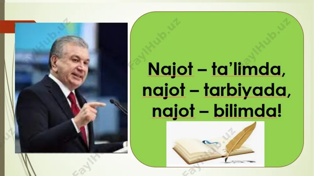izigan jism diametri 1 mln. 391 ming km quyosh sistemasi massasining 99,86 %i quyosh sistemasining markazi hamma sayyoralar massasini birga qo‘shib hisoblaganda ham quyosh massasi undan 750 - marta katta. quyosh diametri yemikidan 109-marta ziyoddir. quyoshning o‘rtacha zichligi yerning o‘rtacha zichligidan 4-marta kam. lekin quyosh yuzasida tortishish kuchi yer yuzasidagidan 25-marta ortiq. quyosh nuri yerga 8 daqiqa 18 sekundda yetib keladi. tovush tezligida (soatiga 1200 km) uchadigan reaktiv samalyot to‘xtovsiz uchsa, yerdan quyoshga 14 yilda yetib borgan bo‘lar edi. quyosh tarkibida 66 kimyoviy element borligi ma’lum. quyosh asosan vodorod (54%) va geleydan (45%) iborat. bundan tashqari uning tarkibida kislorod, karbonat angidrid, azot, magniy, natriy, kaliy kabi elementlar ham mavjud. quyoshning harorati 15-20 million daraja bo‘lgan ichki qismida termoyodro reaksiyasi sodir bo‘lib turadi, natijada vodorod geleyga aylanadi. buning oqibatida juda katta miqdorda energiya ajralib chiqadi. quyoshda bunday termoyadro reaksi­yasi sodir bo‘lib turishdan yorug‘lik, issiqlik va elektromagnit energiyasi vujudga keladi. quyoshning tuzilishi …
