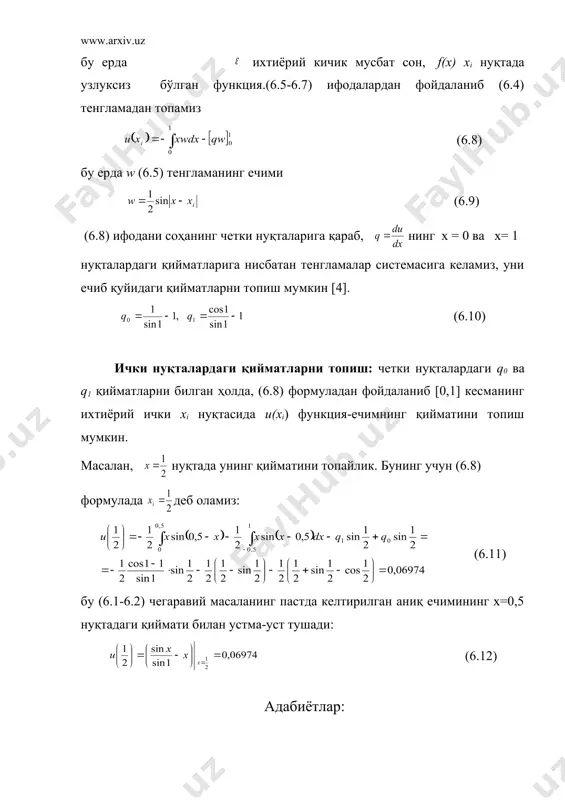 бир ўлчовли масалалар учун чгэу - Page 3