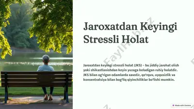 jaroxatdan keyingi stressli holat — PPTX