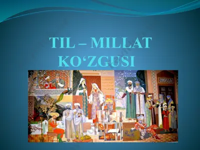 til– millat ko‘zgusi — PPTX