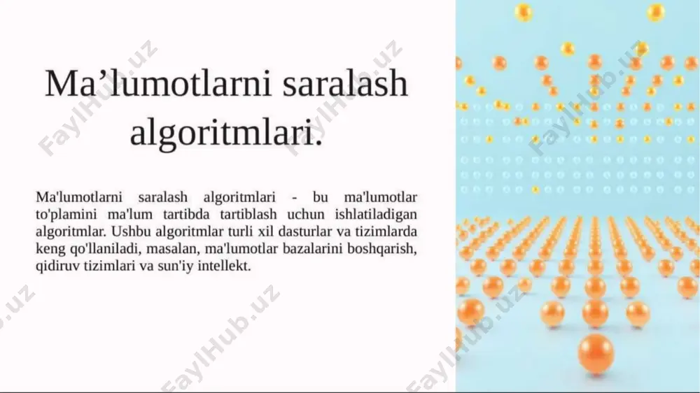 ma'lumotlarni saralash algoritmlari va dasturlarini ishlab chiqish - Page 5