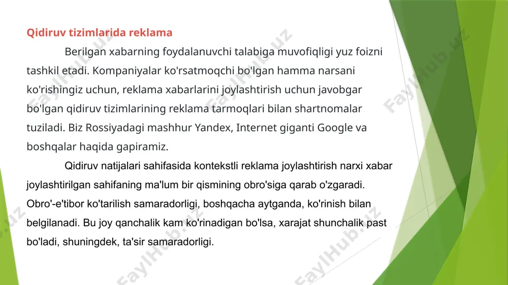 o'lishi mumkin. biz o'tgan oydagi konvertatsiyani ko'rib chiqamiz va maxsus joylashtirishni bosish orqali saytga kirgan foydalanuvchilar buyurtmalarga yaxshiroq aylantirilganini ko'ramiz. shunga asoslanib, biz bir nechta kampaniyalar uchun maxsus joylashtirish uchun byudjetni qayta taqsimlaymiz. e’tiboringiz uchun rahmat ! image1.jpeg image2.jpeg image3.jpeg image4.png /docprops/thumbnail.jpeg