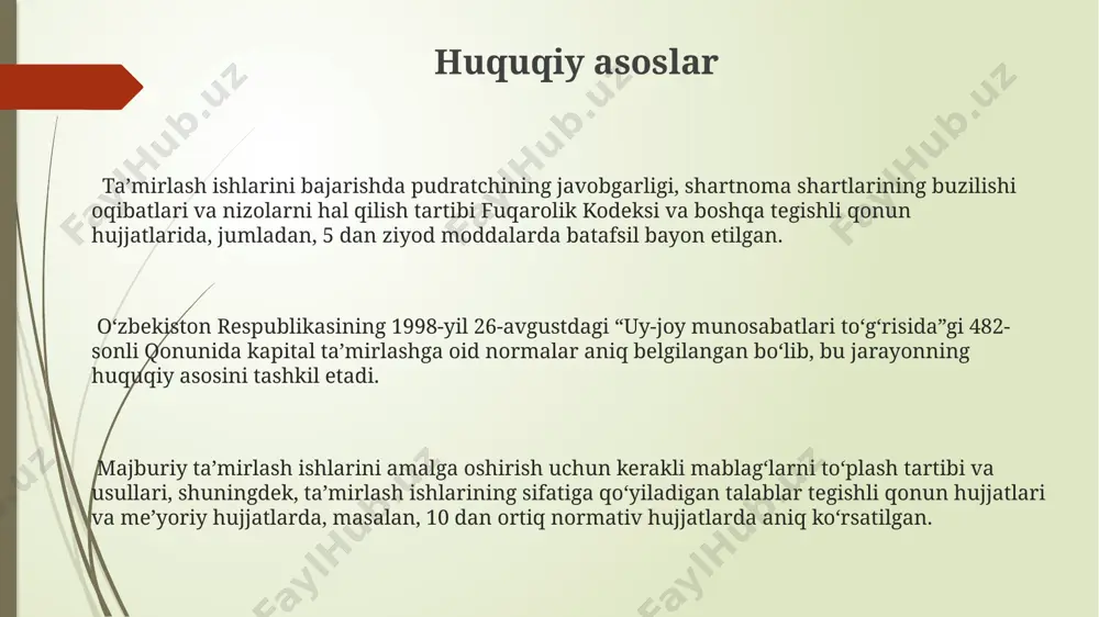 joriy va mukammal ta'mirlash - Page 3