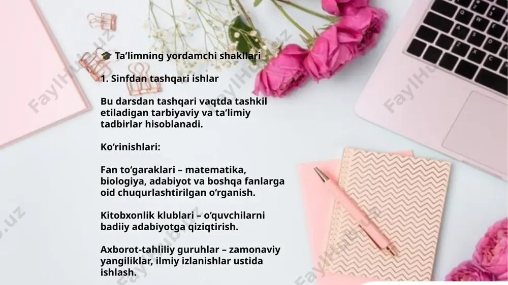 taʼlimning yordamchi shakllari va ko‘rinishlari - Page 3