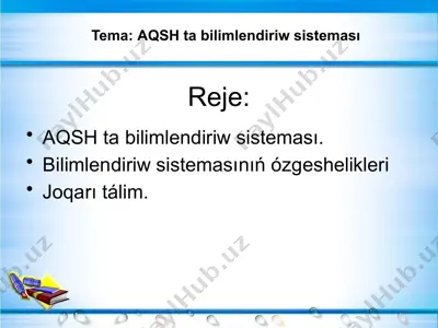 bilimlendirish sisteması — PPTX