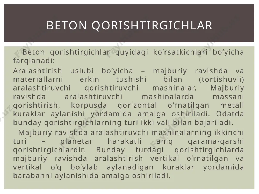 beton qorishtirgichlar - Page 5