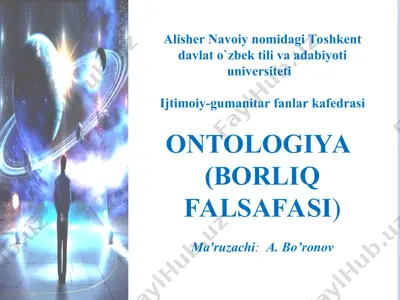borliq falsafasi — PPT