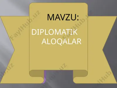 diplomatikaloqalar — PPTX