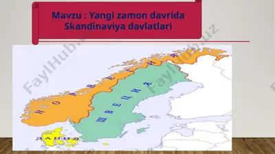 yangi zamon davrida skandinaviya davlatlari — PPTX