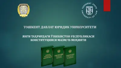 o'zbekiston respublikasi konstitutsiyasi — PPTX