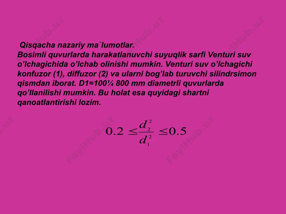 venturi suv o’lchov asbobini tarirovka qilish - Page 3