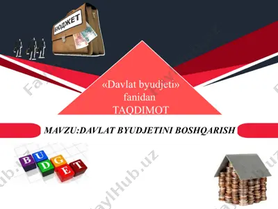 davlat byudjetini boshqarish — PPTX