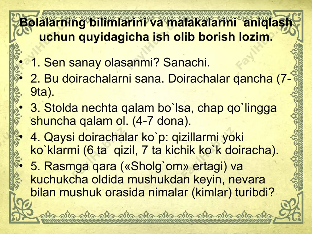 «10» ichida sonlarni nomеrlashni o`rganish mеtodikasi - Page 5