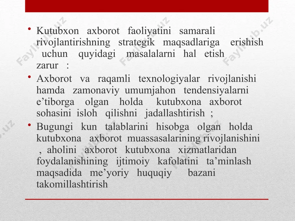davlatning kutubxona axborot faoliyati - Page 5