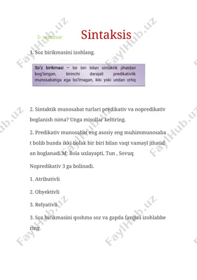 sintaksis seminar — DOCX